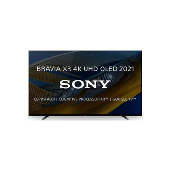 Телевизор OLED Sony 65" XR-65A80J BRAVIA черный 4K Ultra HD 100Hz DVB-T DVB-T2 DVB-C DVB-S DVB-S2 USB WiFi Smart TV