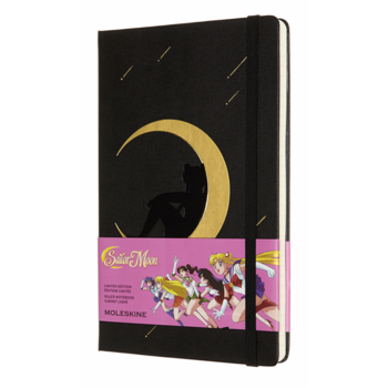 Блокнот Moleskine LIMITED EDITION SAILOR MOON LESRQP060B 130х210мм обложка текстиль 240стр. линейка Moon