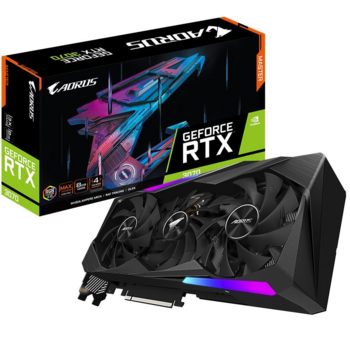 Видеокарта Gigabyte PCI-E 4.0 GV-N3070AORUS M-8GD 2.0 LHR NVIDIA GeForce RTX 3070 8192Mb 256 GDDR6 1845/14000 HDMIx3 DPx3 HDCP Ret