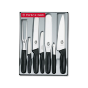 Набор ножей кухон. Victorinox Standart 5.1103.7 (5.1103.7) компл.:4предм. вилка черный подар.коробка