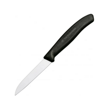 Нож кухонный Victorinox Swiss Classic (6.7403) стальной для овощей лезв.80мм прямая заточка черный
