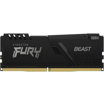 Память DDR4 8Gb 3600MHz Kingston KF436C17BB/8 Fury Beast Black RTL Gaming PC4-28800 CL17 DIMM 288-pin 1.35В single rank с радиатором Ret