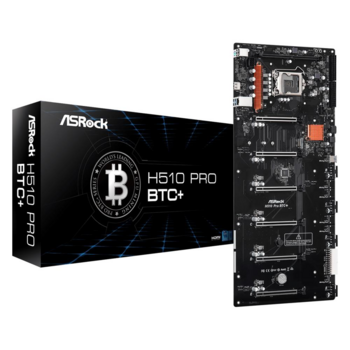 Материнская плата Asrock H510 PRO BTC+{Intel H510,LGA 1200}