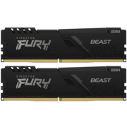 32GB Kingston DDR4 2666 DIMM FURY Beast Black Gaming Memory KF426C16BBK2/32 Non-ECC, CL16, 1.2V, 2Gx8 Кит 2х16, RTL {25} (320114)