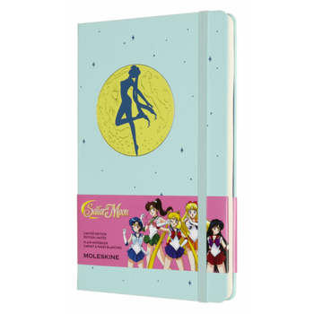 Блокнот Moleskine LIMITED EDITION SAILOR MOON LESRQP062C 130х210мм 240стр. нелинованный светло-голубой Transformation