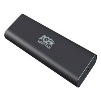 Внешний корпус SSD AgeStar 3UBNF5C SATA III USB 3.0 USB 3.0 Type-С алюминий черный M2 2280 B-key