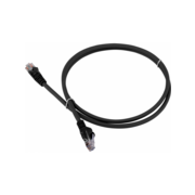 Патч-корд Lanmaster LAN-PC45/U6-2.0-BK UTP вилка RJ-45-вилка RJ-45 кат.6 2м чёрный LSZH (уп.:1шт)