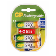 Аккумулятор GP Rechargeable 2700AAHC4/2 AA NiMH 2700mAh (6шт) блистер