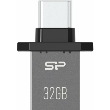 Флеш Диск Silicon Power 32Gb Mobile Type-C C20 SP032GBUC3C20V1K USB3.1 серый/черный