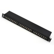 Патч-панель 19" 24хRJ45 FTP 1U cat.6 (организатор)