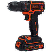 Дрель-шуруповерт Black+Decker BDCDC18B-QW аккум. патрон:быстрозажимной (кейс в комплекте)