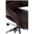 Кресло руководителя Бюрократ _DAO-2 коричневый кожа с подголов. крестовина алюминий