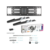 Кронштейн для ТВ KROMAX OPTIMA-409 black (max VESA 600x400 мм, настенный, наклонно-поворотный, max 45 кг) (24050)