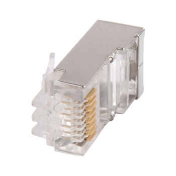 Коннектор ITK GENERICA (CS3-1C5EF-G-20PCS) FTP кат.5e RJ45 прозрачный (упак.:20шт)