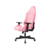 Кресло игровое Knight N1 Fabric розовый Velvet 36 с подголов. крестов. металл