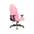 Кресло игровое Knight N1 Fabric розовый Velvet 36 с подголов. крестов. металл