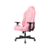 Кресло игровое Knight N1 Fabric розовый Velvet 36 с подголов. крестов. металл