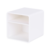 Подставка Deli ENS011WHITE Nusign 2отд. для письменных принадлежностей 84х84х86мм белый пластик