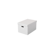 Короб для хранения Esselte 628286 L складной 355x305x510мм белый картон (упак.:3шт)