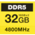 Память DDR5 2x16Gb 4800MHz Corsair CMK32GX5M2A4800C40 Vengeance RTL PC5-38400 CL40 DIMM 288-pin 1.25В single rank с радиатором Ret