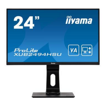 Монитор Iiyama 23.8" ProLite XUB2494HSU-B1 черный VA LED 16:9 HDMI M/M матовая HAS Pivot 250cd 178гр/178гр 1920x1080 D-Sub DisplayPort FHD USB 4.8кг