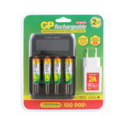 Аккумулятор + зарядное устройство GP PowerBank 270AAHCMHSPBA-2CR4 AA NiMH 2700mAh (4шт) блистер