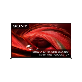 Телевизор LED Sony 75" XR-75X95J Bravia XR черный Ultra HD 120Hz DVB-T DVB-T2 DVB-C DVB-S DVB-S2 USB WiFi Smart TV