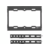 Кронштейн для телевизора Buro FX1S черный 15"-48" макс.25кг настенный фиксированный