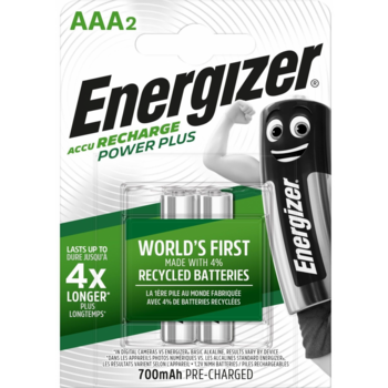 Аккумулятор Energizer Power Plus AAA NiMH 700mAh (2шт) блистер