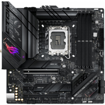 Материнская плата Asus ROG STRIX B660-G GAMING WIFI Soc-1700 Intel B660 4xDDR5 mATX AC`97 8ch(7.1) 2.5Gg RAID+HDMI+DP