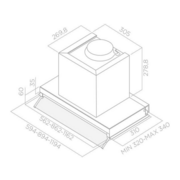 Вытяжка встраиваемая Elica Boxin LX/BL MAT/A/60 черный управление: поворотные переключатели (1 мотор)