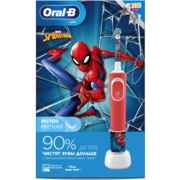 Зубная щетка электрическая Oral-B Kids Spiderman красный