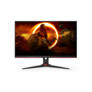 Монитор LCD 23.8'' [16:9] 1920х1080(FHD) IPS, nonGLARE, 350cd/m2, H178°/V160°, 1000:1, 80M:1, 16.7M, 0,5 ms, VGA, 2xHDMI, DP, Height adj, Tilt, Swivel, Speakers, Curved, 2Y, Black-Red