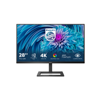 Монитор LCD 28'' [16:9] 3840x2160(UHD 4K) IPS, nonGLARE, 300cd/m2, H178°/V178°, 1000:1, 4ms, 2xHDMI, DP, Speakers, 2Y, Black