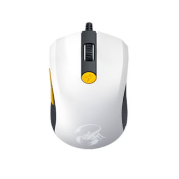 Мышь игровая Scorpion M6-600 White+Orange, USB, 800-1500dpi, 6 кнопок, память на 4 игровых профиля, с грузиками
