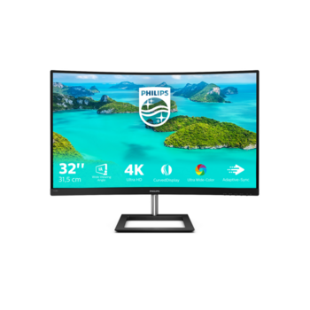 Монитор LCD 31.5'' [16:9] 3840x2160(UHD 4K) VA, Curved, nonGLARE, 60 Hz, 250 cd/m2, H178°/V178°, 2500:1, 1.07B, 4ms, 2xHDMI, DP, Tilt, Speakers, 2Y, Black