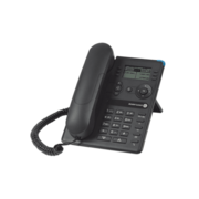 8008 Entry-level DeskPhone, 64x128 pixels, black and white LCD, no backlit, 6 soft keys, 2 fast Ethernet ports, Wideband supported. Ethernet cable is not delivered in the box.
