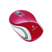 Мышь беспроводная Logitech M187 Mini Mouse, Red (красная, оптическая, 1000dpi, 2.4 GHz/USB-ресивер, сверхпортативная)