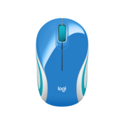 Мышь беспроводная Logitech M187 Mini Mouse, Blue (синяя, оптическая, 1000dpi, 2.4 GHz/USB-ресивер, сверхпортативная) (M/N: M-R0072 / C-U0010)