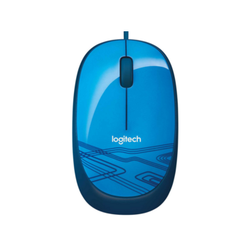 Мышь Logitech M105 Blue (синяя с рисунком, оптическая, 1000dpi, USB, 1.5м)