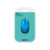 Мышь Logitech M105 Blue (синяя с рисунком, оптическая, 1000dpi, USB, 1.5м)