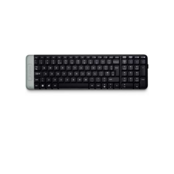 Клавиатура беспроводная Logitech K230 (приемник Unifying, 2 батарейки AAA, две сменных крышки для батарейного отсека голубого и фиолетового цветов) (M/N: Y-R0022 / C-U0008)