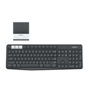 Клавиатура беспроводная Logitech K375s (GRAPHITE/OFFWHITE, Multi-Device, подставка в комплекте, Bluetooth Smart/Logitech Unifying, 2 батареи типа ААА) (M/N: Y-R0061 / C-U0007)