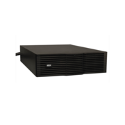 240V external battery pack (expandable). 3U rackmount or tower. BLACK 3-point battery connector for SU models.