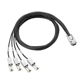 HPE Mini SAS High Density to Dual 2-lane Mini SAS High Density External Fanout 1 Meter Cable