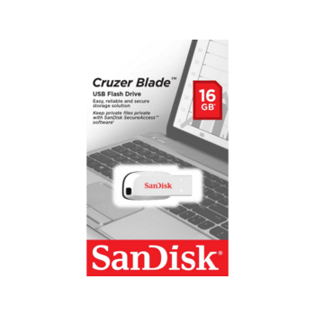 Флеш-накопитель SanDisk 16Gb Cruzer Blade USB 2.0 White