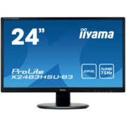 Монитор LCD 23.8'' [16:9] 1920х1080 MVA, nonGLARE, 250cd/m2, H178°/V178°, 3000:1, 80M:1, 16.7M Color, 4ms, VGA, HDMI, DP, USB-Hub, Tilt, Speakers, 3Y, Black