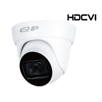 EZ-IP by Dahua Видеокамера HDCVI купольная, 1/2.7" 2Мп КМОП, Звук с передачей по коаксиалу,25к/с при 1080P, 25к/с при 720P 2.8мм фиксированный объектив 30м ИК, Smart IR, ICR, OSD, 4в1(CVI/TVI/AHD/CVBS) IP67, металл + пластик