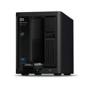 Сетевой накопитель WD My Cloud Pro PR2100 WDBVND0000NBK-EEUE 0ГБ nondrive 3,5" LAN NAS (F6C)