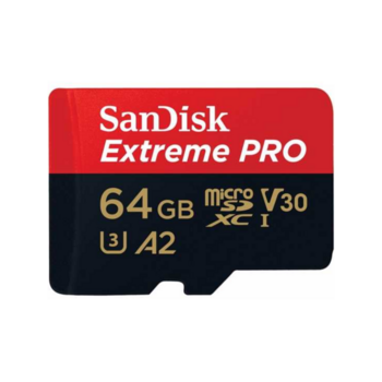 Карта памяти Sandisk Extreme Pro microSDXC 64GB + SD Adapter + Rescue Pro Deluxe 170MB/s A2 C10 V30 UHS-I U3